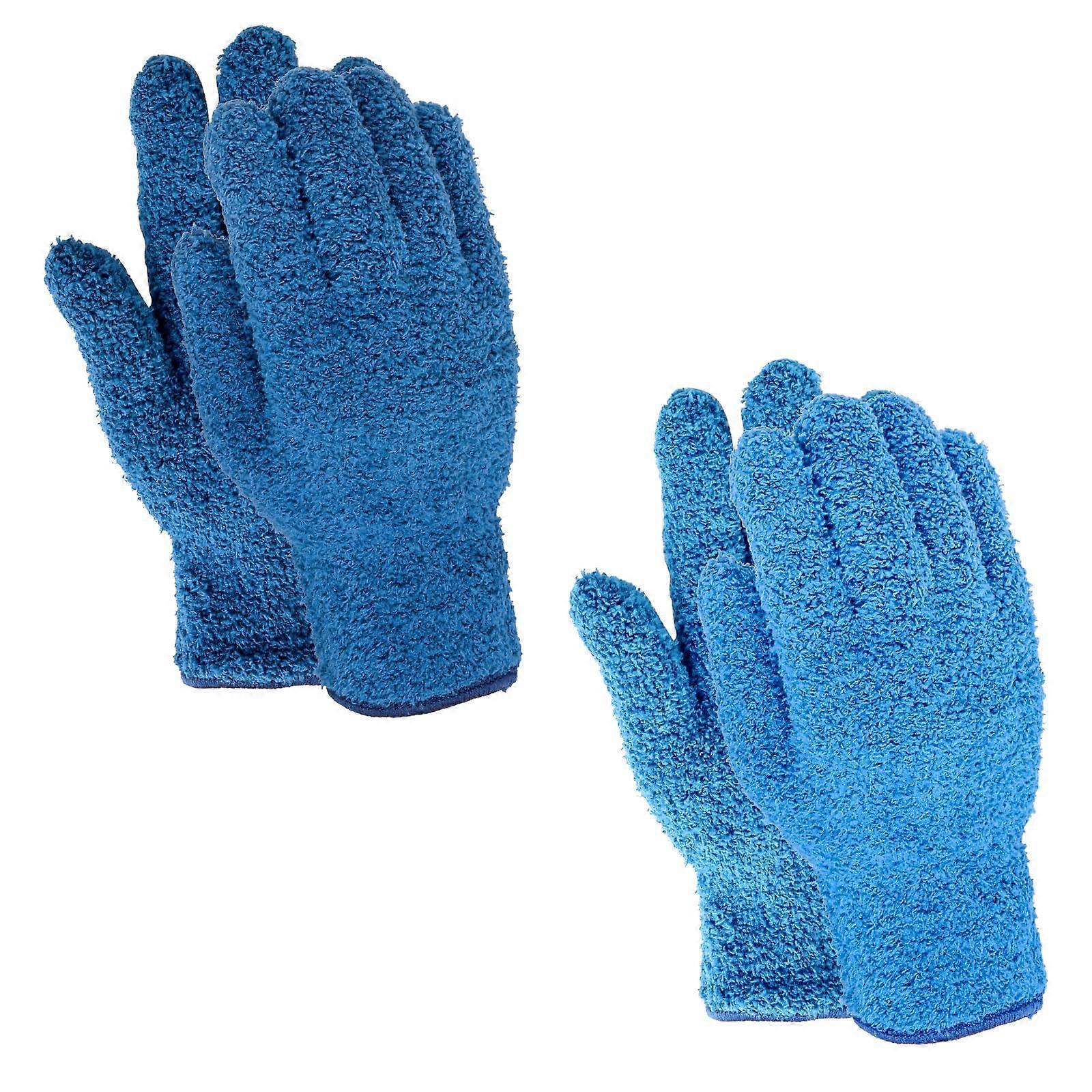 2Pairs Washable Reusable Microfiber Gloves for Plants, Kitchen, Home