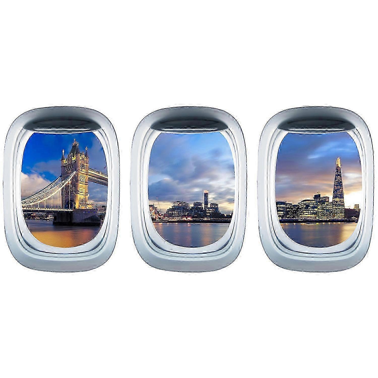 3Pcs/Set αυτοκόλλητες αυτοκόλλητες αυτοκόλλητες ετικέτες διακόσμησης τοίχων παραθύρων