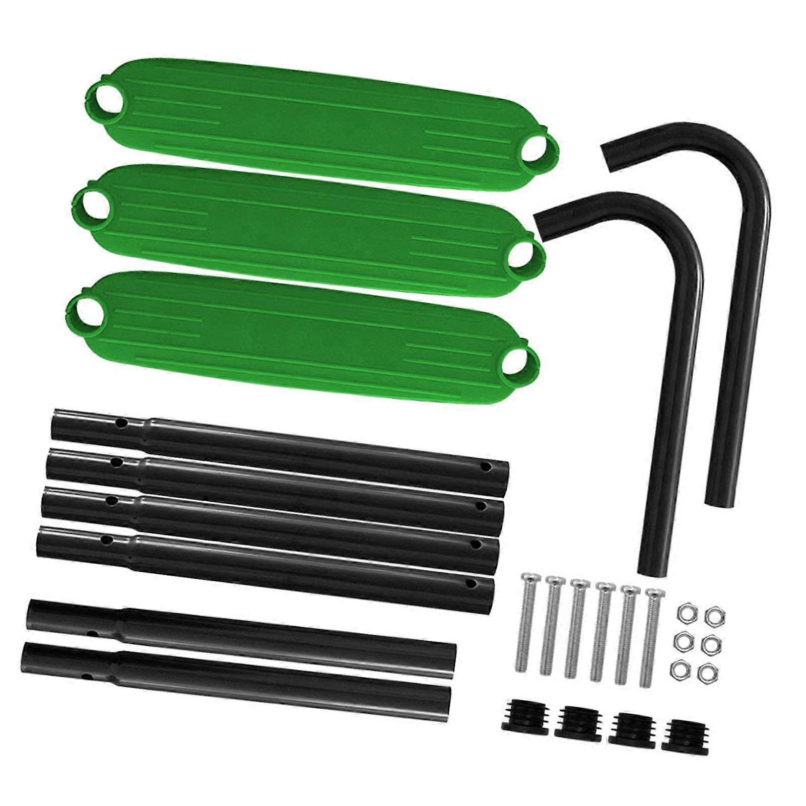 Kids Trampoline Ladder with 3 Steps 40.5x13.8inch Simple Assembly for Rectangle