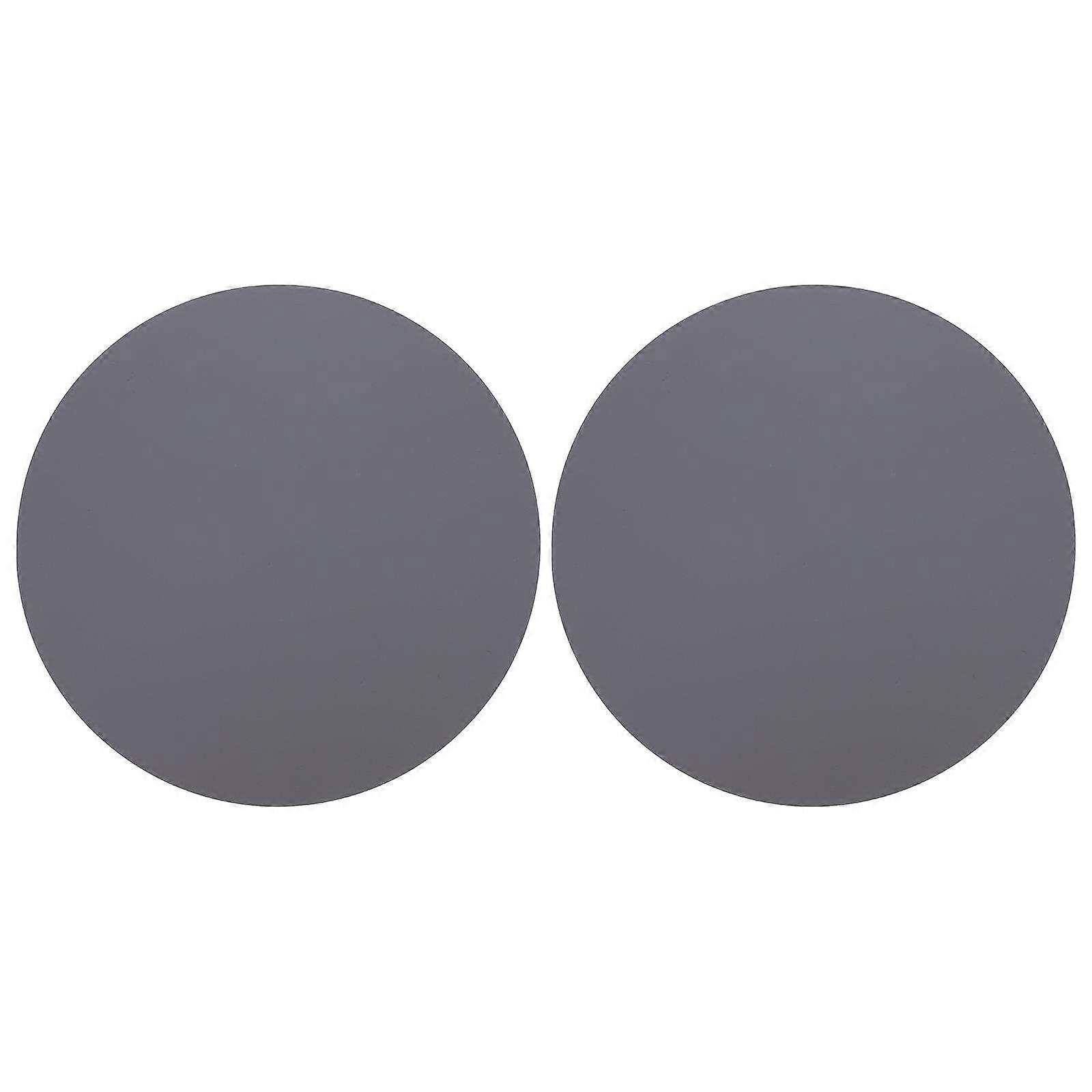 Grey Silicone Table Mat Heat Insulation Pad for Home Dining Table Protection 2pcs