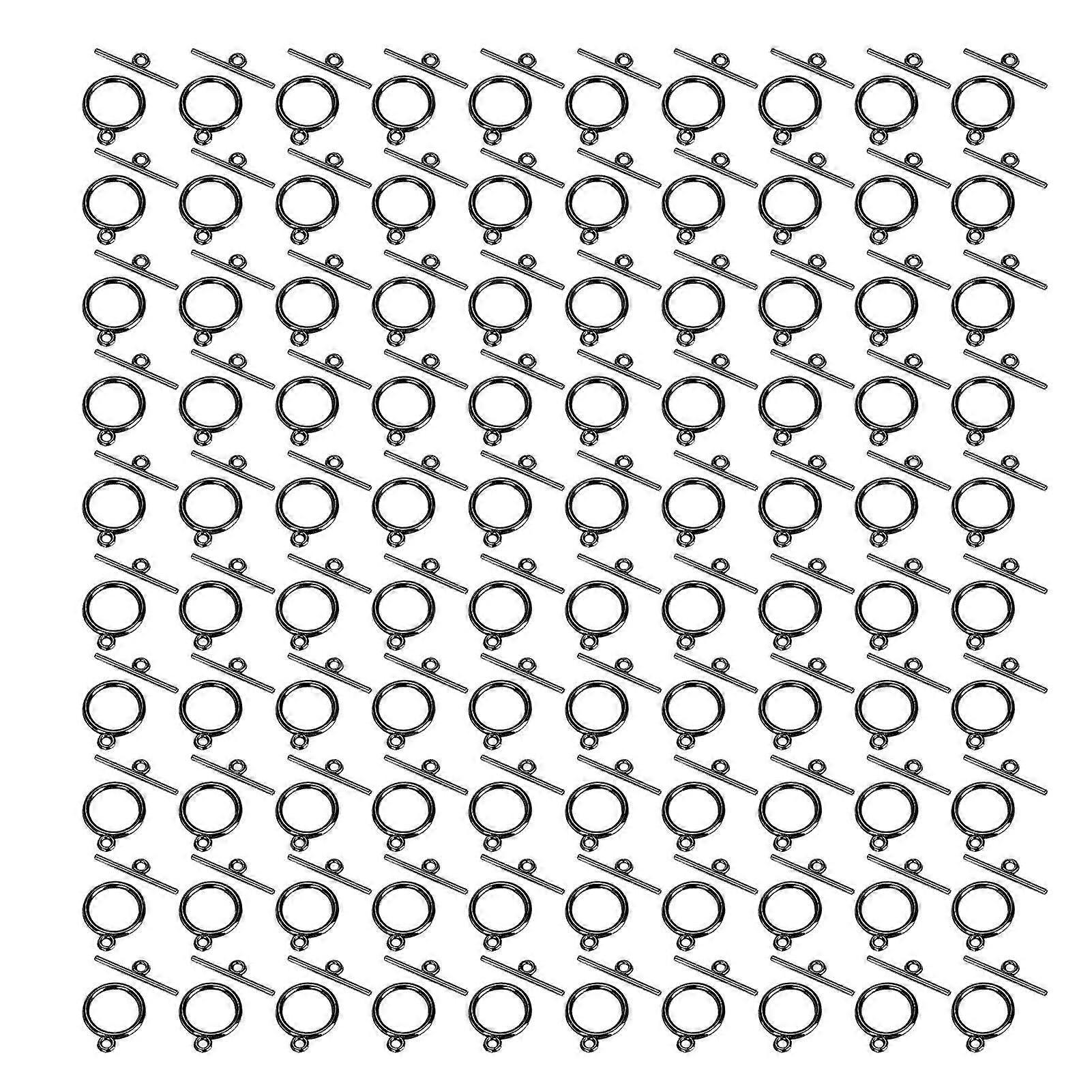 2025 Latest Model  100 Sets Toggle Clasps Alloy 2mm OT Buckle DIY Jewelry