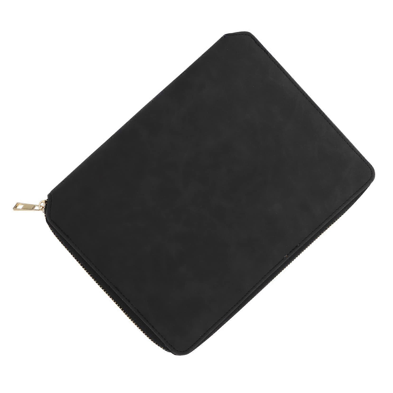 Title: Notebook with Zipper Loose Notepad for Office and School Elegant Design for Notes Diary and Weekly Planning