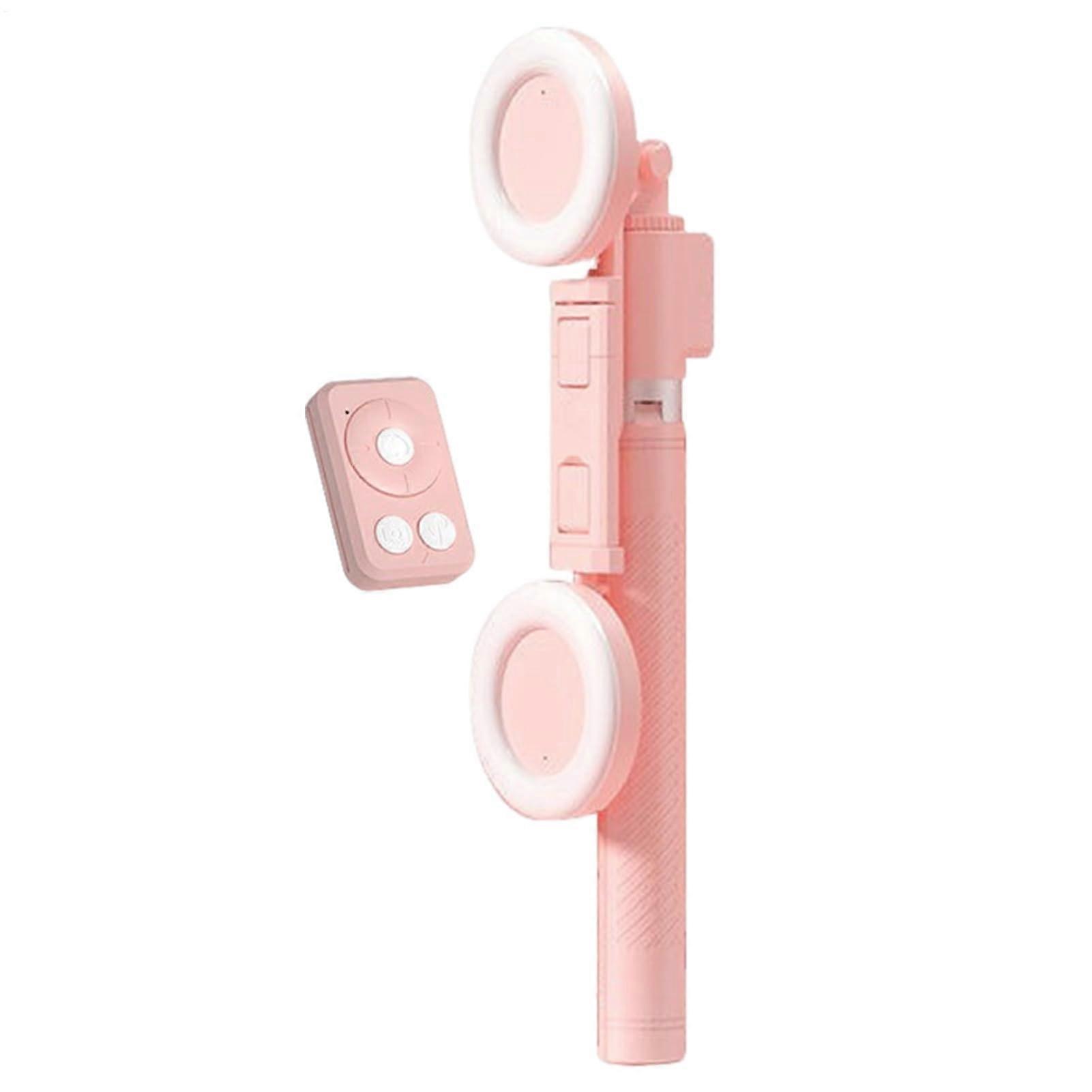 Selfie Stick Tripod with Light, Wireless Remote, Phone Holder  Portable Mount