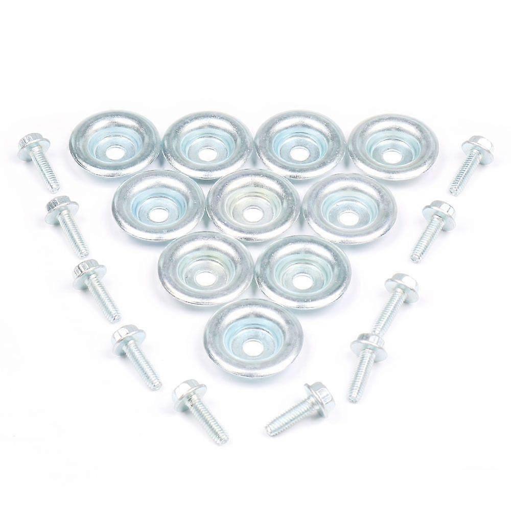 10 Pcs UTV Skid Plate Washers Bolt Kit for RZR 570 800 900 1000 XP General RS1 7556065 7518529
