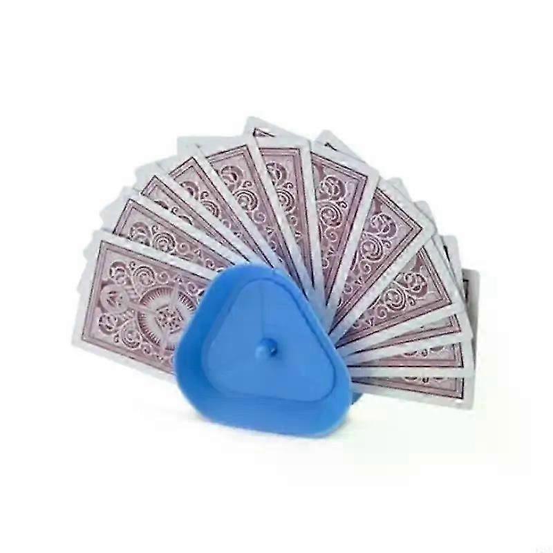 Tabletop Card Holder: Colourful Triangle Stand for Convenient Gameplay Arrangements