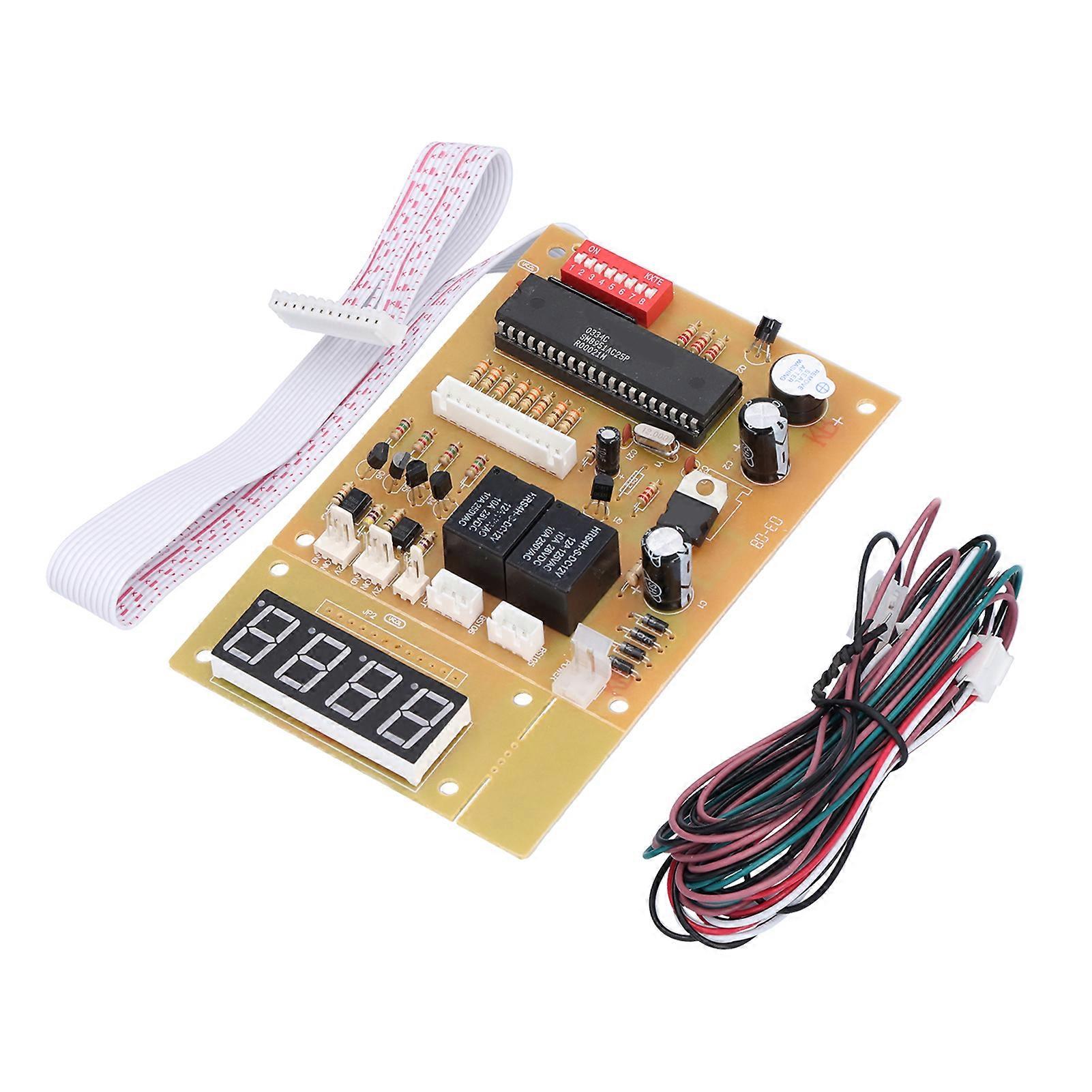 Control Timer Board 4 Digits Operated Timer for Coin Acceptor Selector Pump Water Washing Machine
