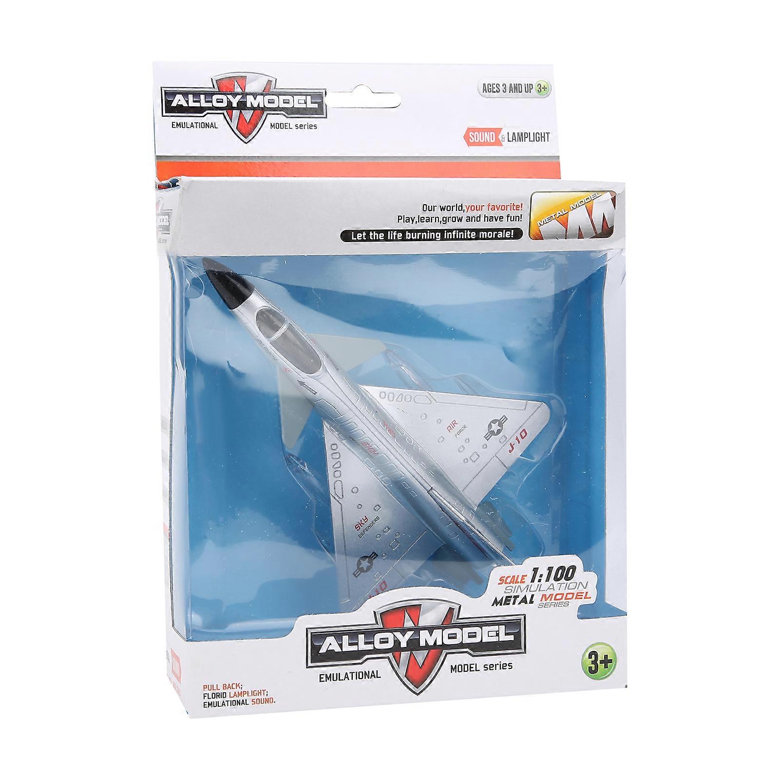 Highly Simulation Alloy Airplane Model Pull Back Airplane Model Toy with Light Sound