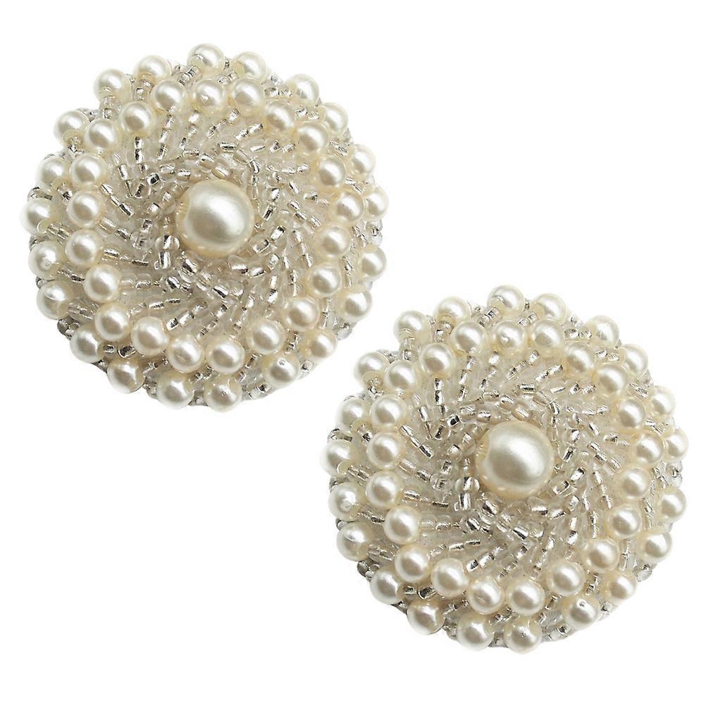 Here's a polished and professional product description based on the input you provided:
**2PCS Imitation Pearl Buttons for Clothing & Crafts –