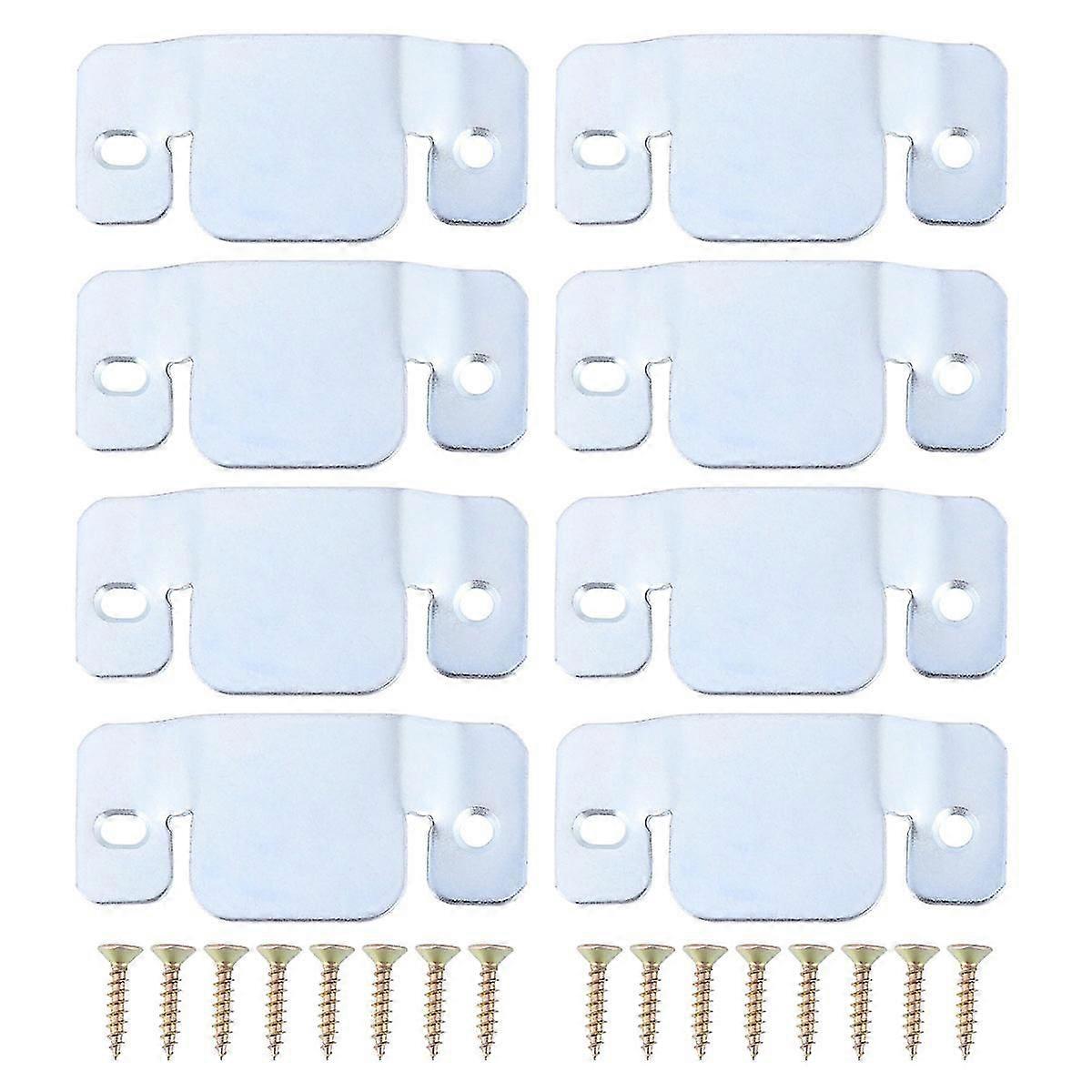 8pcs Universal Sectional Sofa Interlocking Furniture Connector With 16pcs Screws