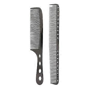 Portable Stainless Steel Hair Combs Salon Anti‑Static Styling Comb Hairdressing Tool(Black )YMMR)