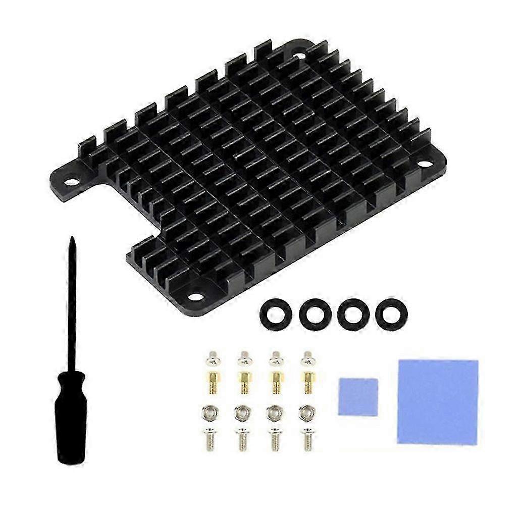 Dissipatore di calore in alluminio con soluzione di montaggio sicuro per Compute Module 4 (CM4) - Accessorio per la gestione termica efficiente