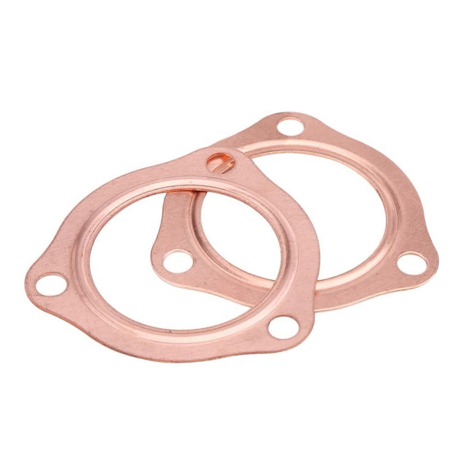 Exhaust Manifold 2.5-Inch Reusable For SBC BBC 302 350 454 Triangular Collector 2-Pack