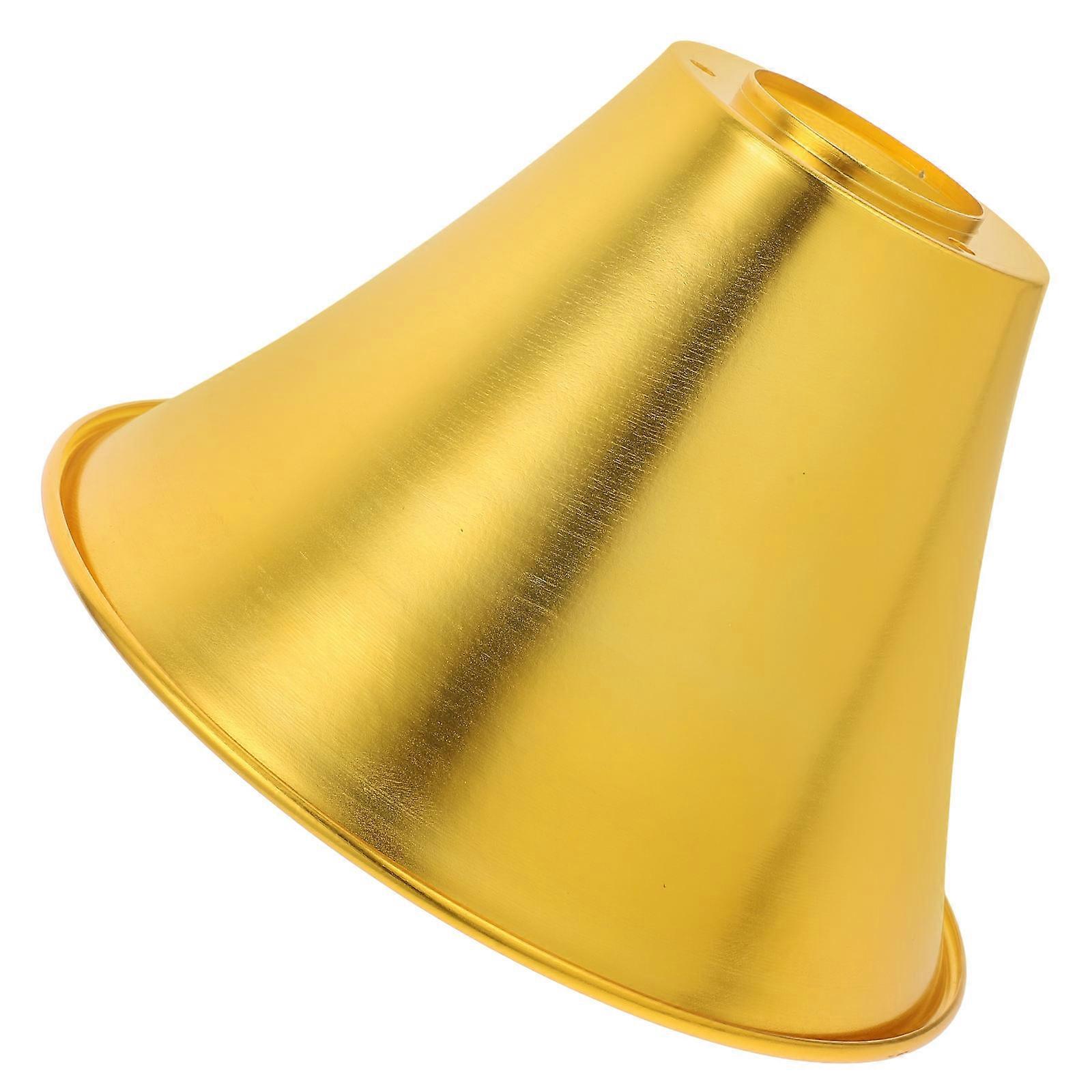 Reptile Light Stand Reptile Heat Lamp Shade Durable Material Golden Color 21.30X21.30X13.30Cm 1Set