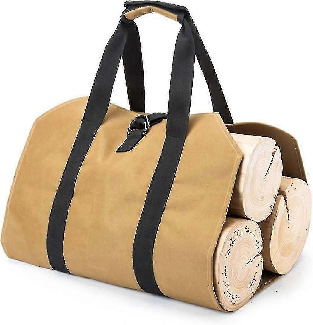 حقيبة حطب قماشية ، حقيبة حمل من قماش الحطب ، حقيبة حمل حطب مقاومة للماء وقابلة للطي