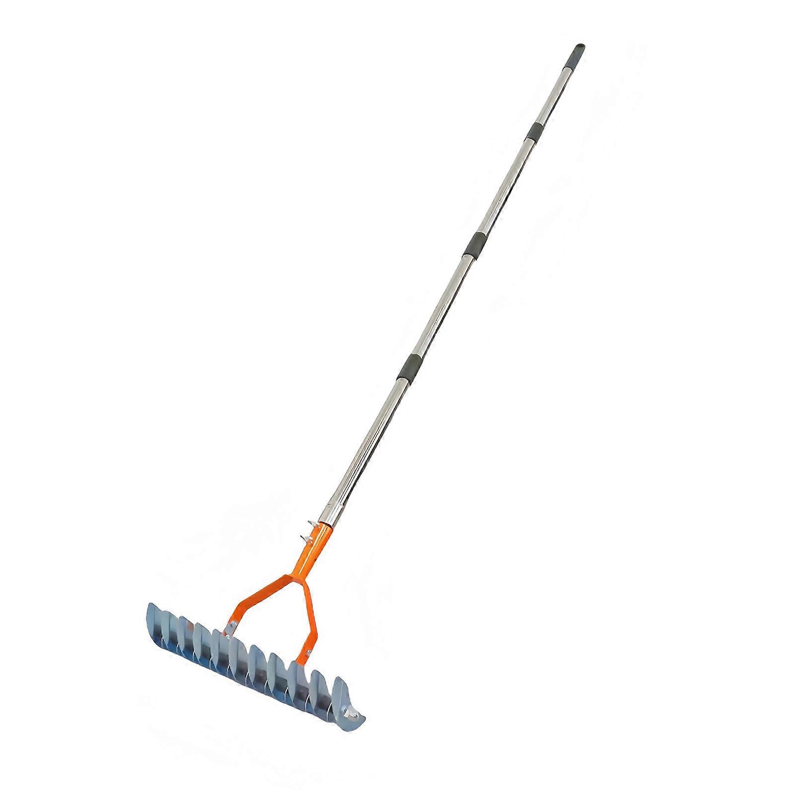 Space Saving Thatch Rakes Interchangeable Components Suitable For Tight Storage Areas Yard Cleaning Durable Metal Frame Multicolor