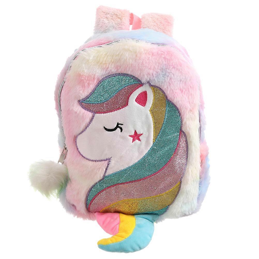 Children Unicorn Bag Moderate Capacity Carry Books Polyester 28X21X6CM 1Pc