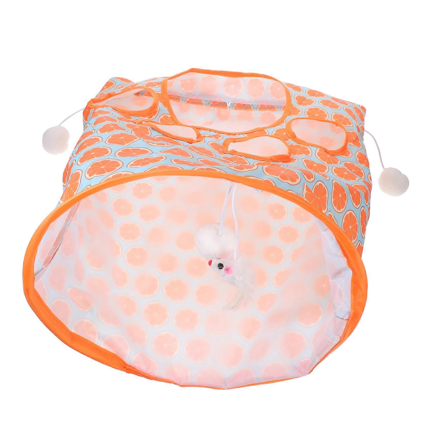 Cat Tunnel Toy Durable With Removable Soft Interactive Hideaway For Cats Rabbits And Small Pets Easy To Store