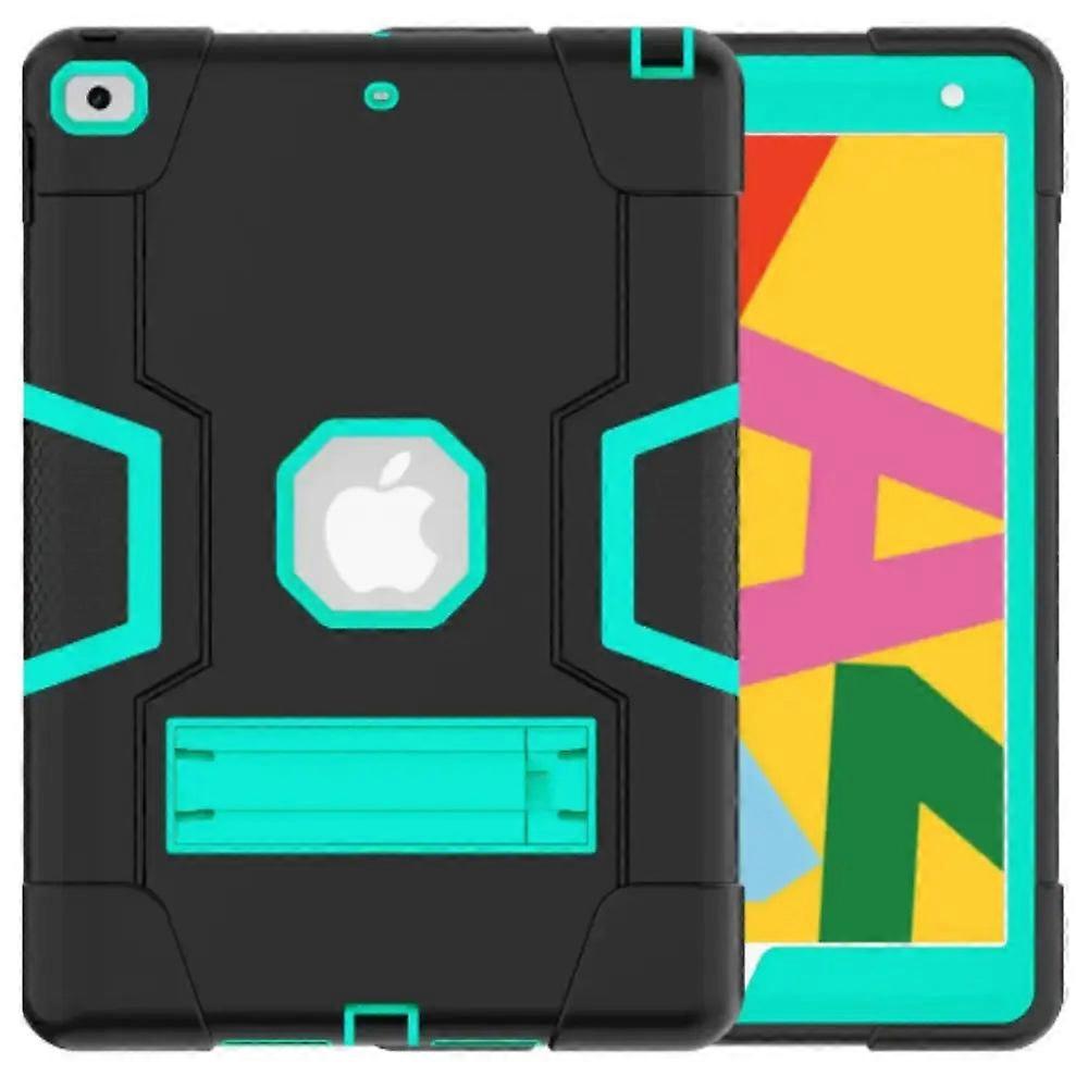 Rugged Case For Ipad (black & Mint Green)