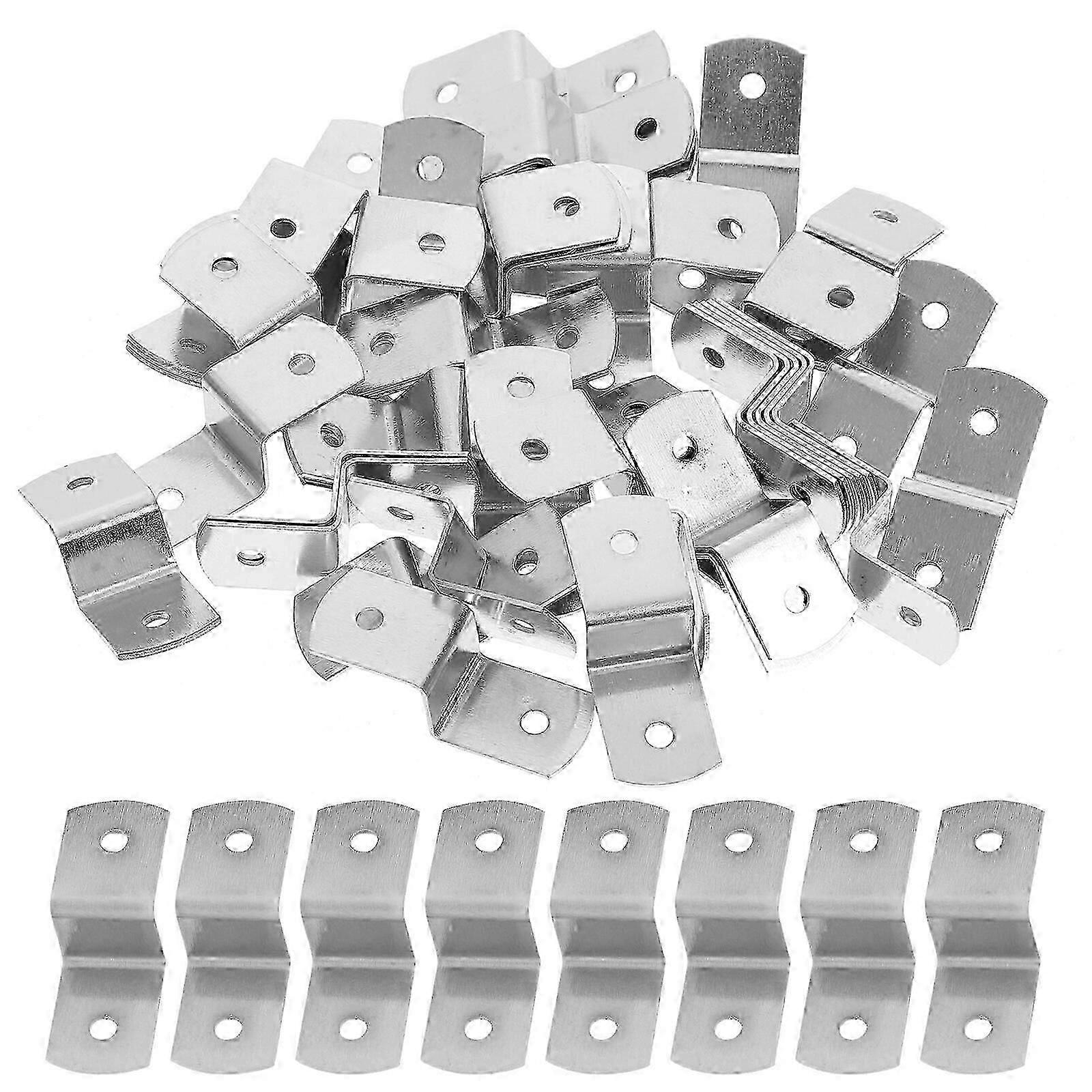 100pcs Z Shape Photo Frame Fasteners Offset Canvas Clips Table Top Fasteners