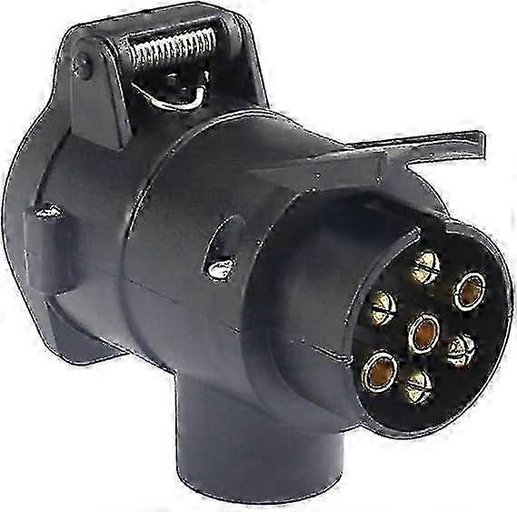 7 to 13 Pin Trailer Socket Adapter for Caravan Towing Connector Conversion with 12V Compatibility