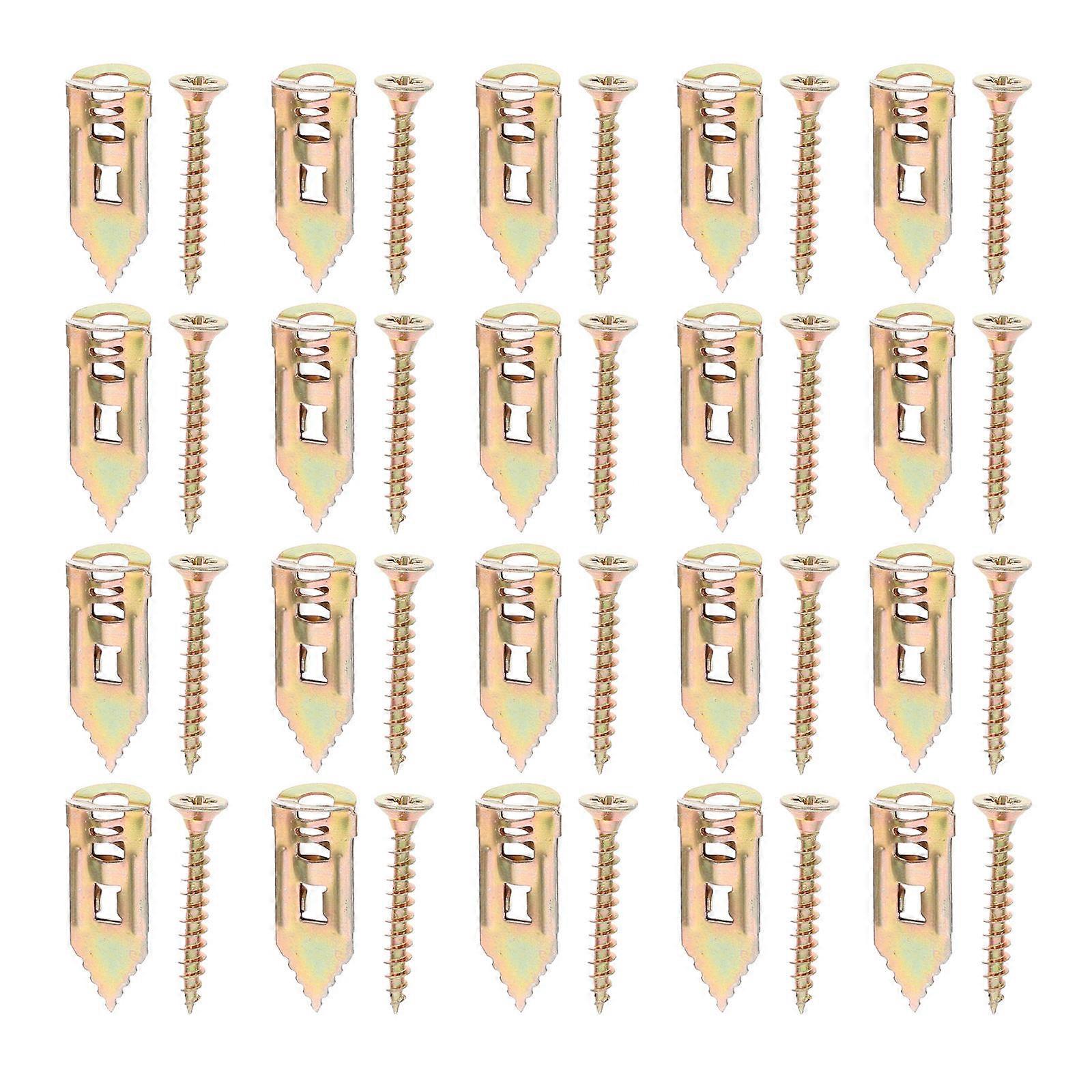Self-Drilling Drywall Anchors Metal Fixings For Handyman Construction 3X1.1X1.1CM Fixation 20Set
