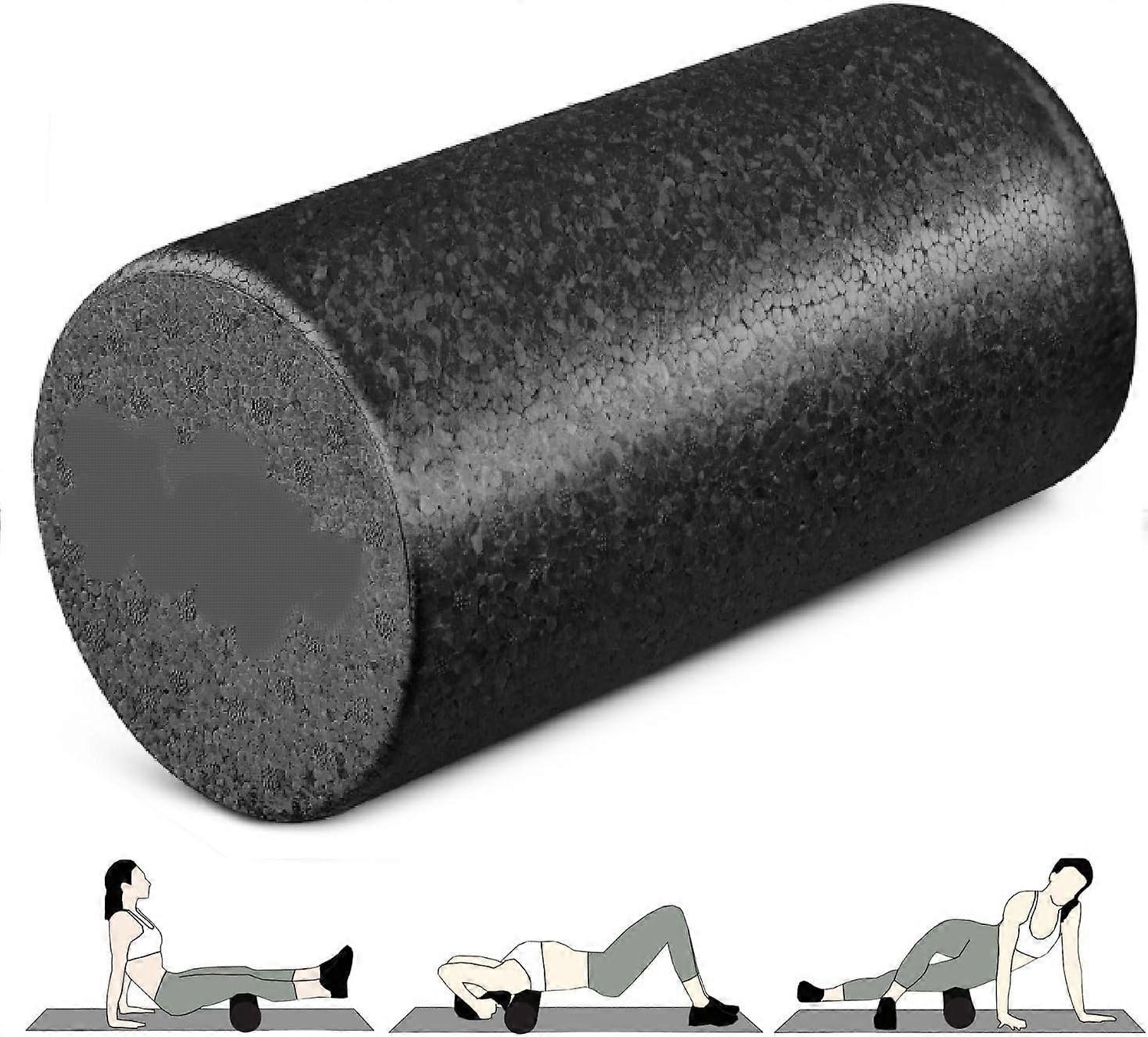 Series High-Density Round Foam Back Roller - Versatile Exercise Tool for Yoga, Pilates & Deep Stretching 12 and 18 inch