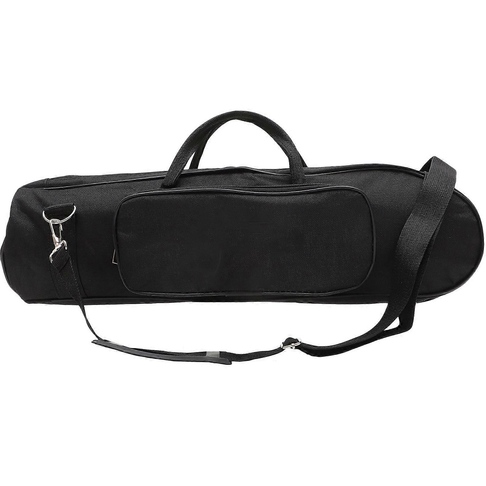 Durable Thickened Trumpet Storage Bag with Shoulder Strap – Portable, Breathable Zipper Front Pouch for Musicians