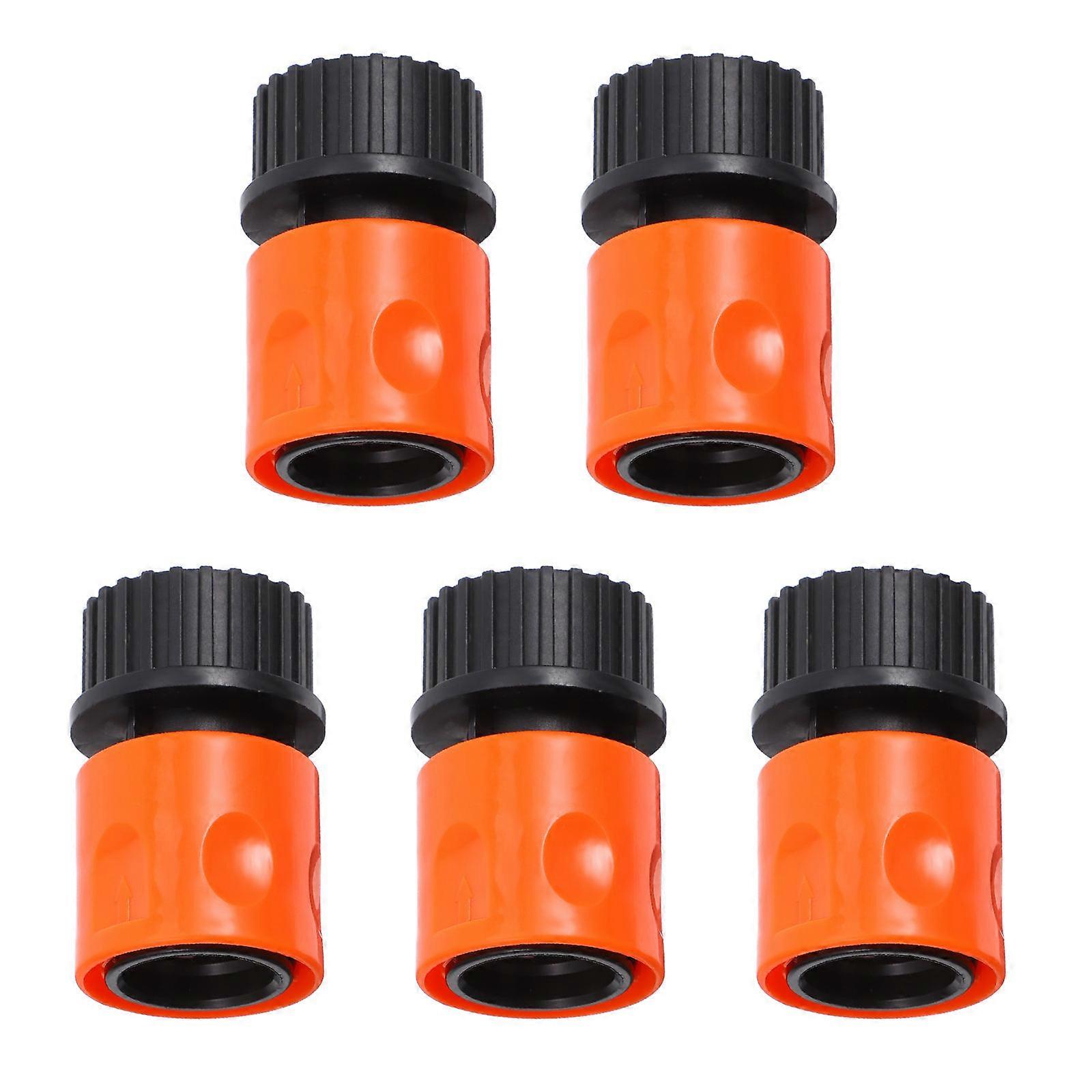5pcs Quick Connect Garden Hose Adapter Durable Fittings for Switching in Lawn and Outdoor Watering Applications