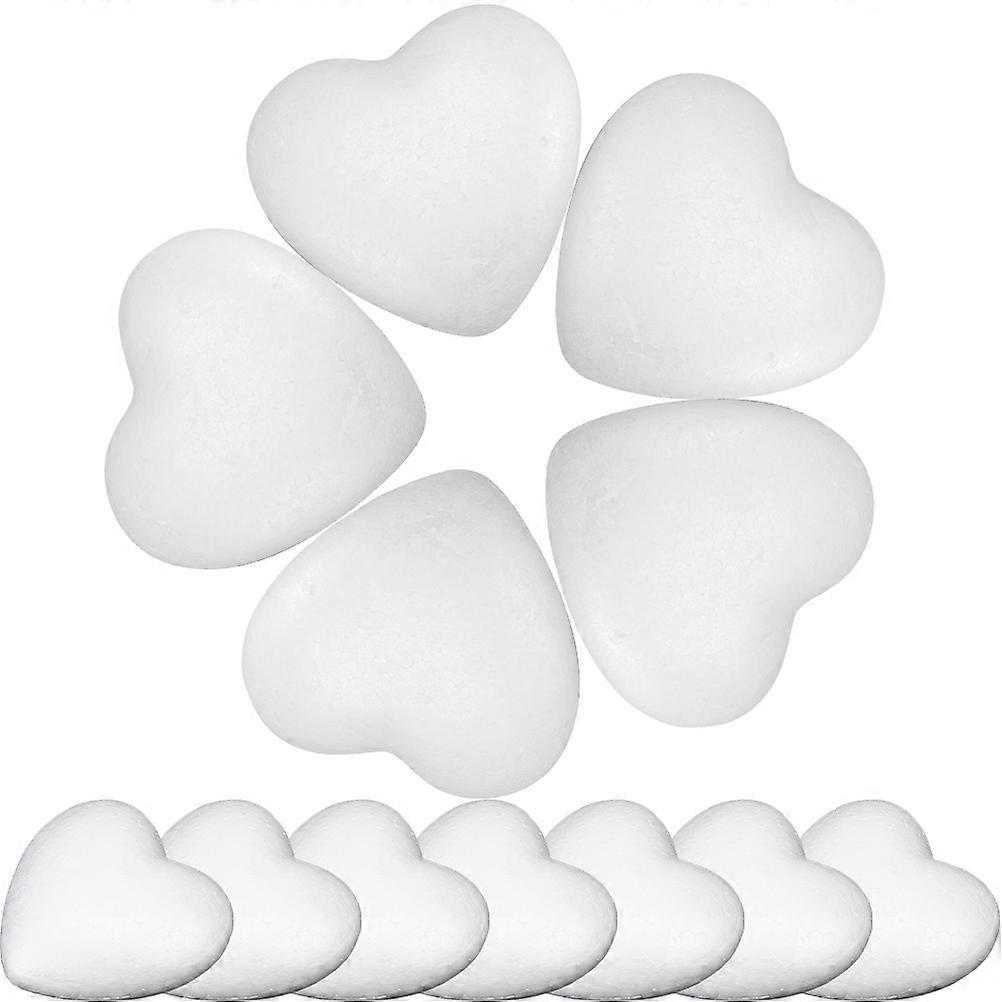 Craft Foams Heart For Wedding Diy Enthusiasts Smooth Easy To Handle 6.00X6.00X2.50cm 50Pcs