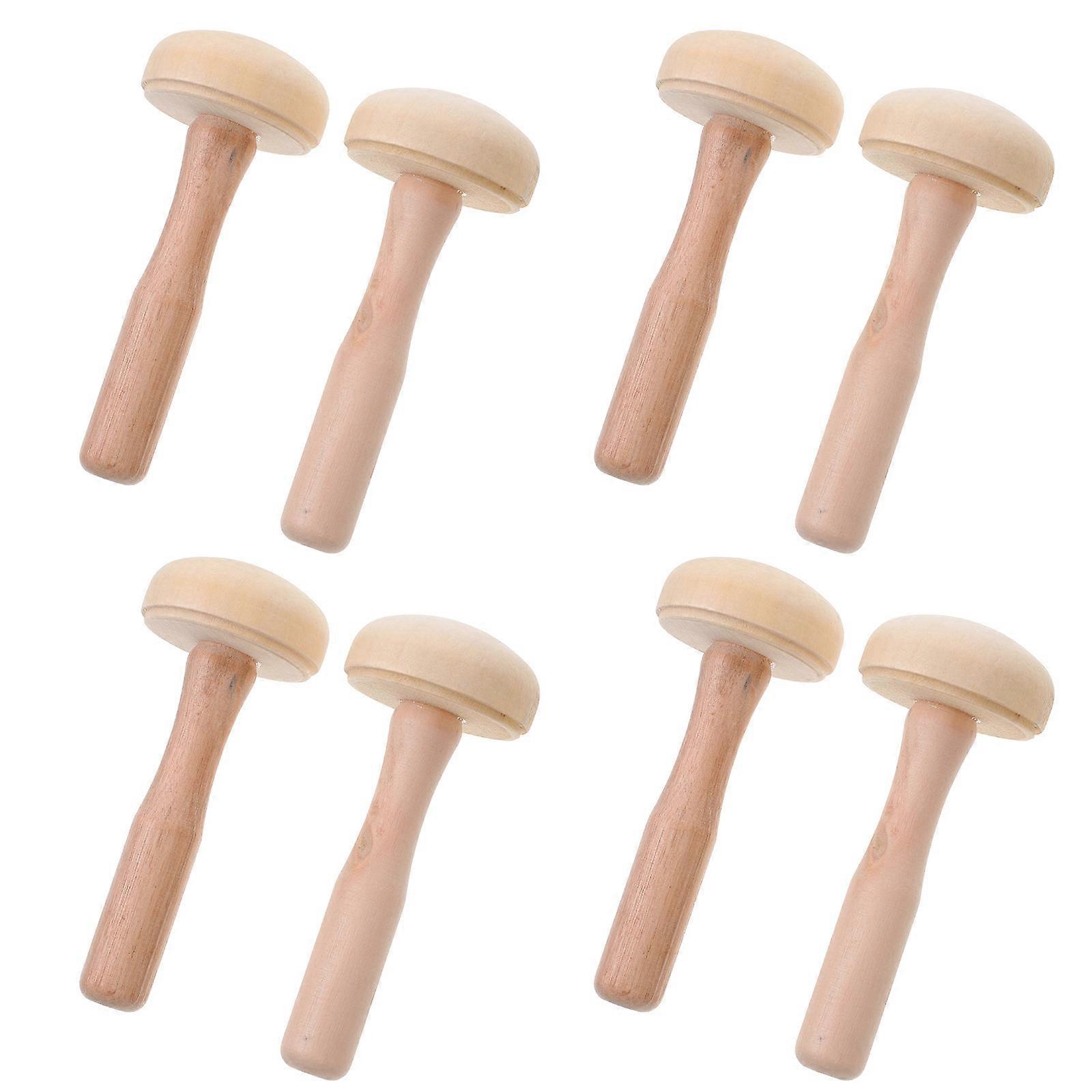 Professional Knitting Mushroom Darning Tool Mushroom Shape Safe Sturdy And Durable 10Pcs