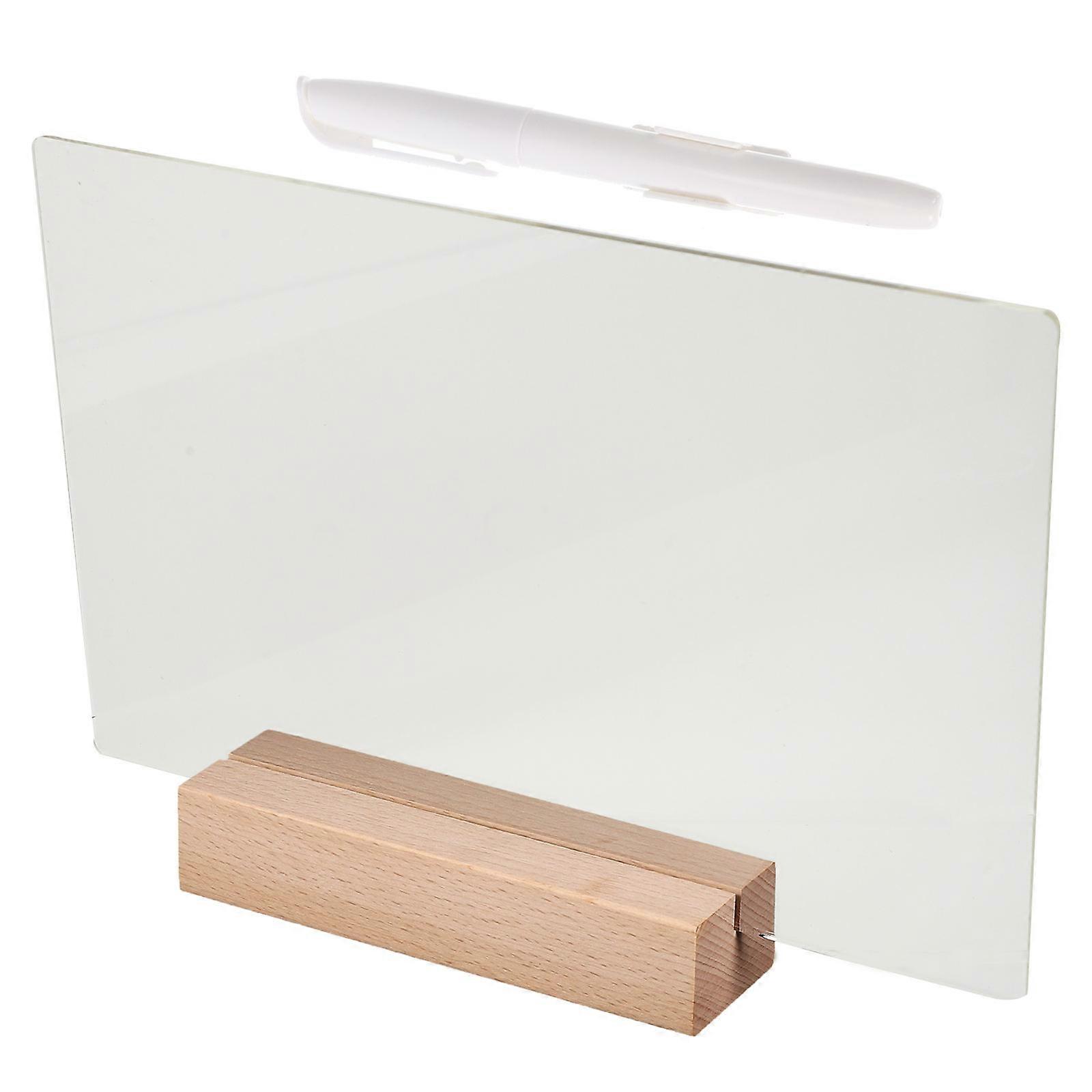 Luminous Memo Board Acrylic Note Board Office Use Transparent Drawing 1Set