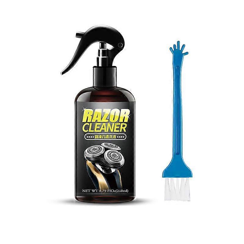 Electric Shaver Cleaner,Clipper Lubricant Solution, 260ML Odorless Electric Razor Cleaner Spray for Odor Elimination and Rust Prevention for Home Groo