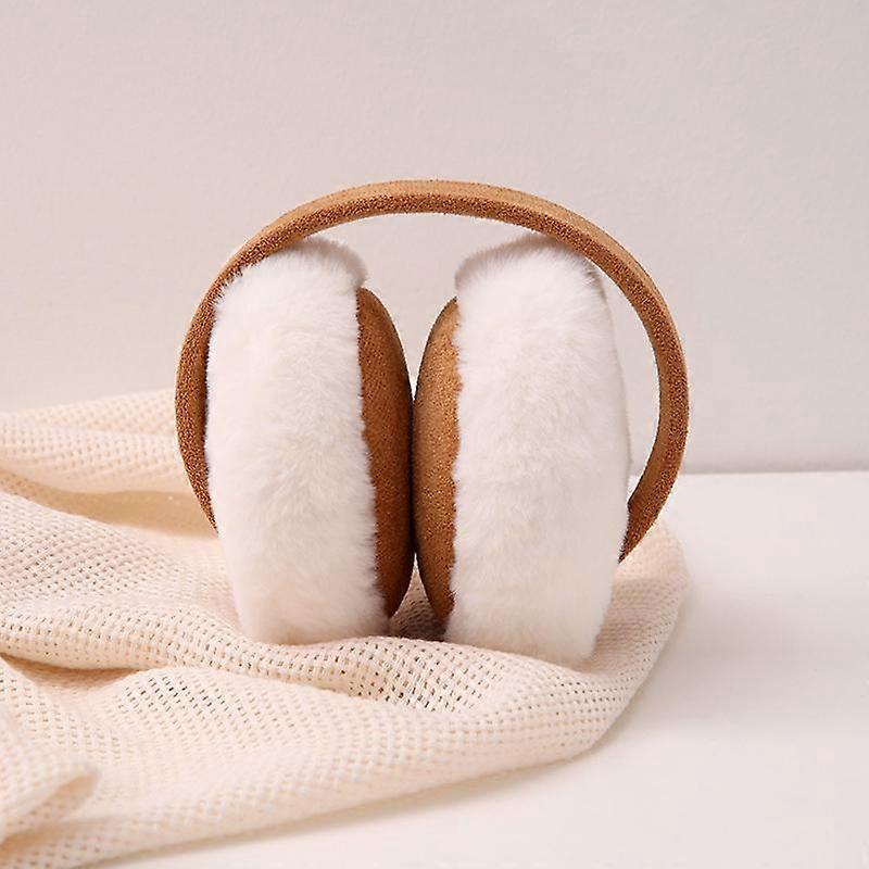 1PC Fashion Winter Earmuffs Solid Color Soft Plush Outdoor Windproof Ear Warmers Ear Protection