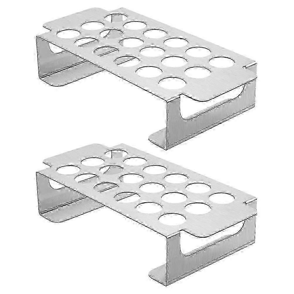 Stainless Pepper Rack Set Steel 18 Hole