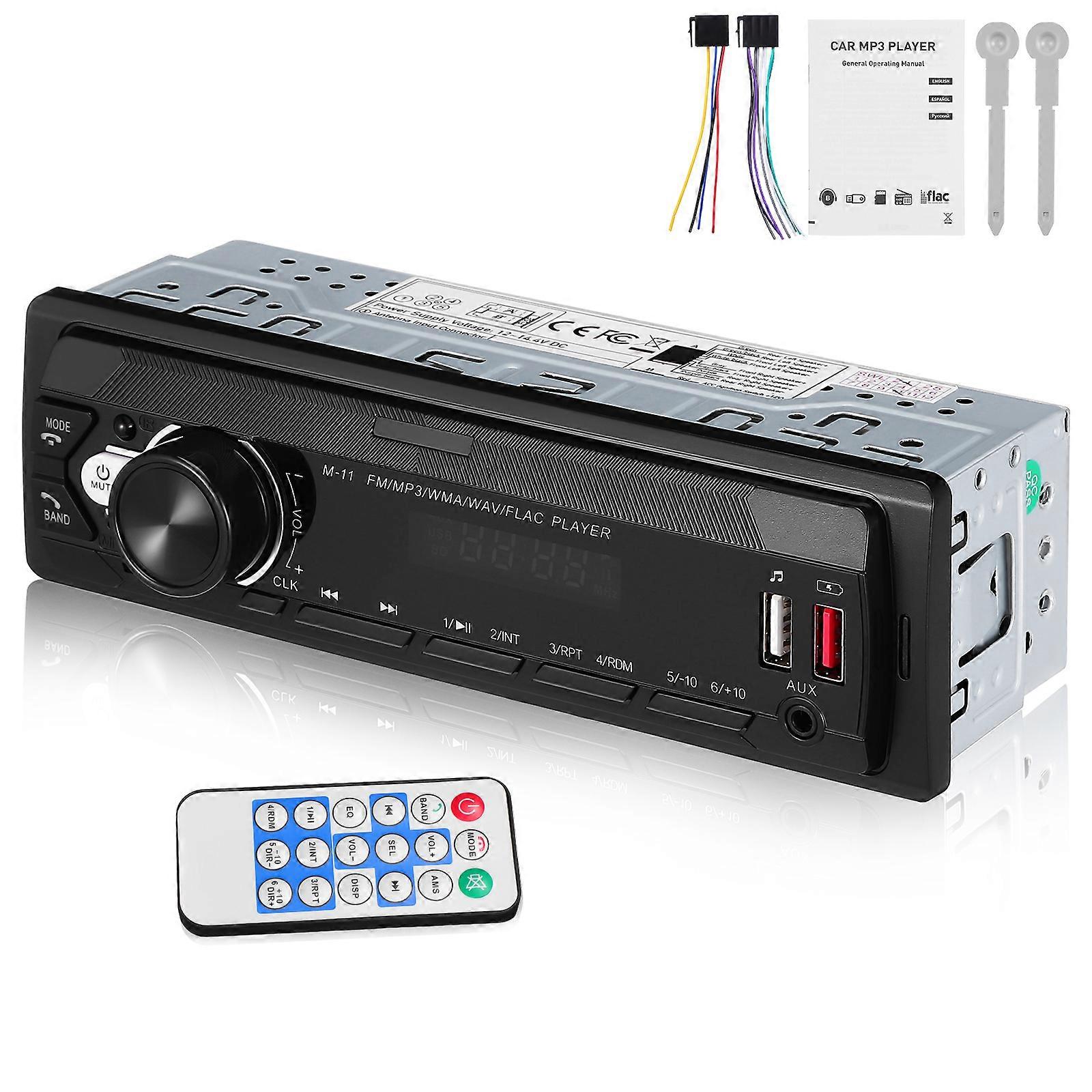 Vintage Car Radio Receiver Automotive Audio Receiver For In-Car Entertainment 18.70X6.50X5.80CM Built-in Amplifier 1 Set