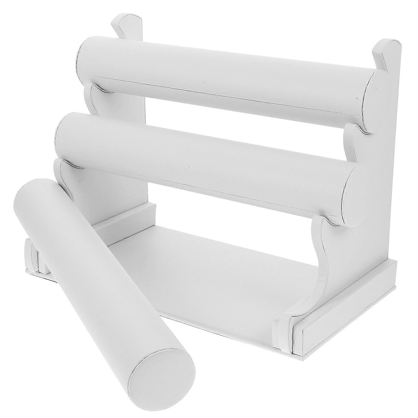 Elegant 3-Tiered Desktop Bracelet Display Stand For Home Use With Detachable Design 20X25.5X17CM 1Pack