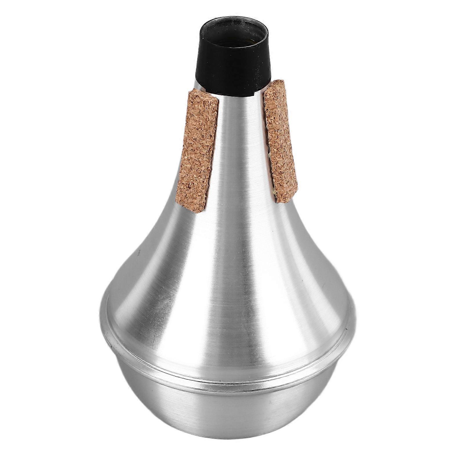 Trumpet Practice Mute Lightweight Aluminum Alloy Soft Cork Noise Reduction Trumpet Practice Silencer