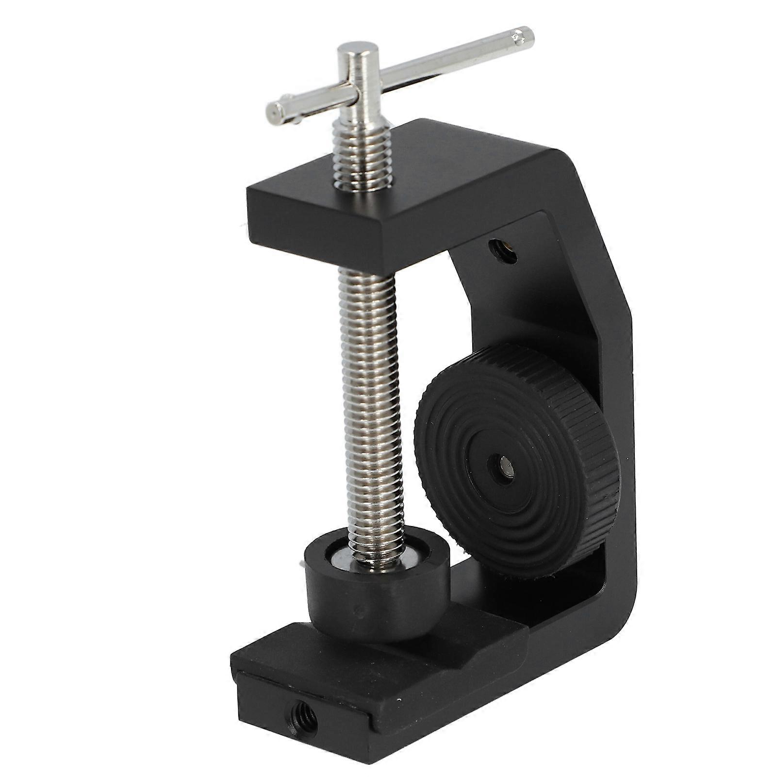 Photography C Clamp Camera Clamp Mount with 1/4inch Screw Adjustable Universal C Clamp Desktop Camera Mount with Rubber Pad for 0‑60mm