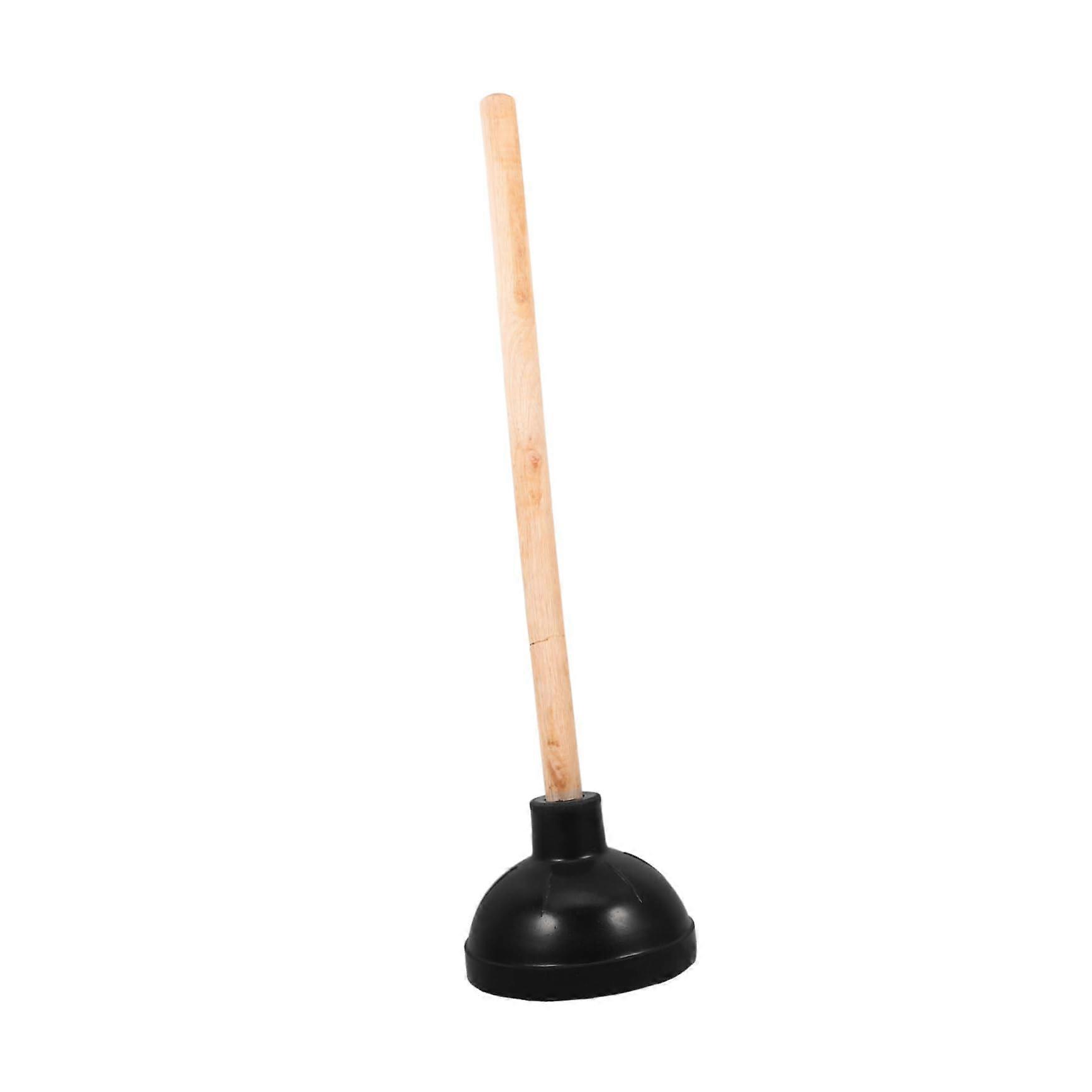 Robust Toilet Cleaner With Wooden Handle For Clog Removal In Bathrooms, Offices, And Hotels