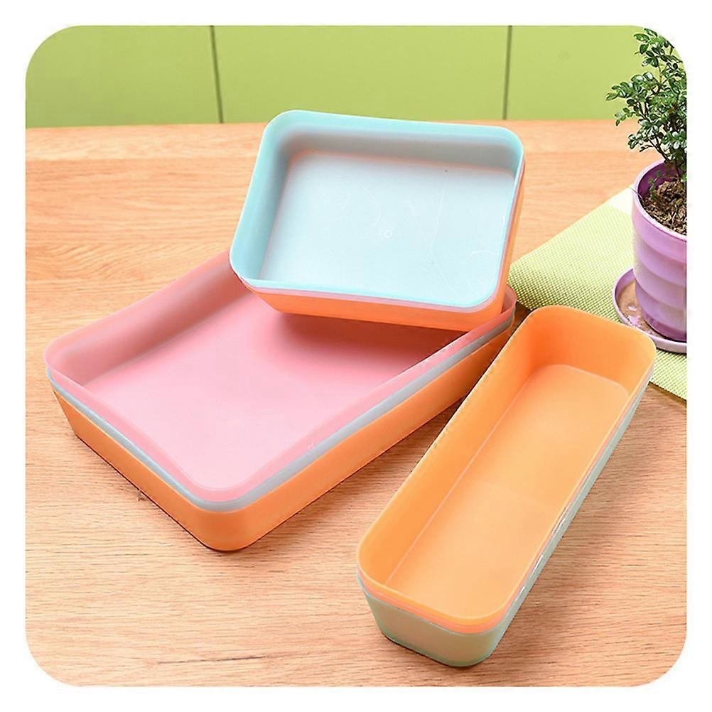 Orange Drawer Organizer Box for Small Items Made of PP Material Fits Most Drawers Size S