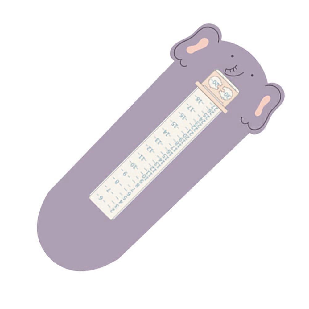 Foot Measuring Device For Children Shoe Size Determination 25.1X12Cm Purple Growth Recording 1Set