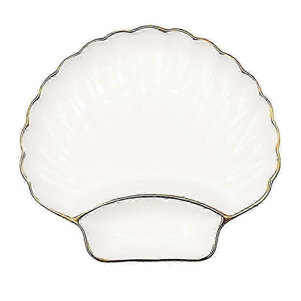 for Shell Shaped Dumpling Plate with Vinegar Plate Ceramic Plate Kitchens Tablew