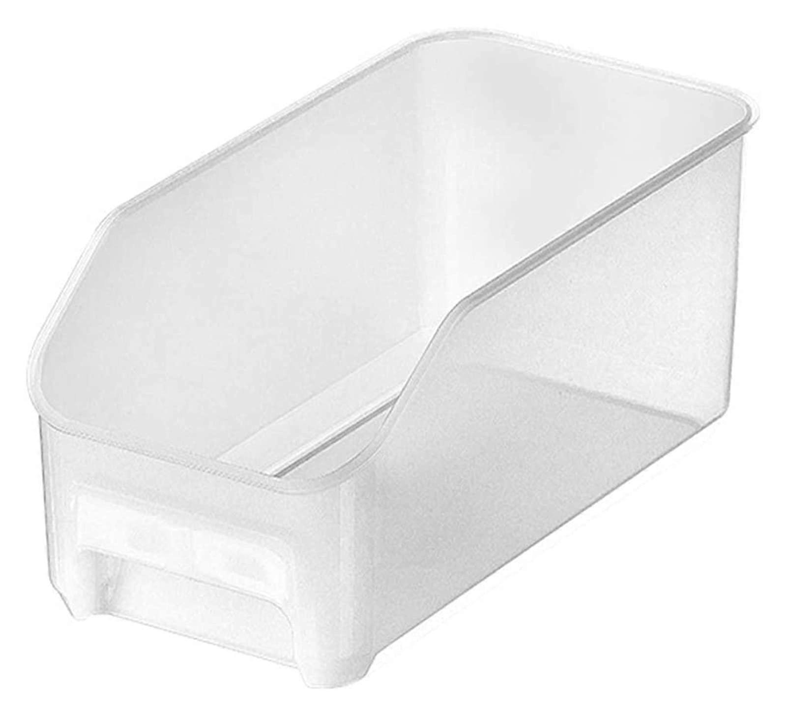 Household Storage Box - Durable Plastic Refrigerator Organizer Bins with Handle for Kitchen Fridge Accessories