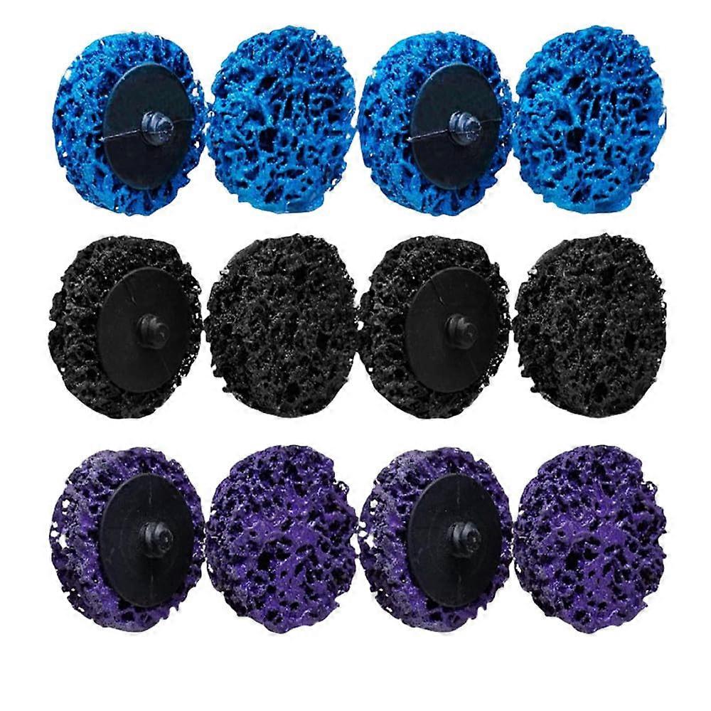 12 Pcs 2 Inch Easy Strip Discs for Angle Grinder Removing Rust, Paint