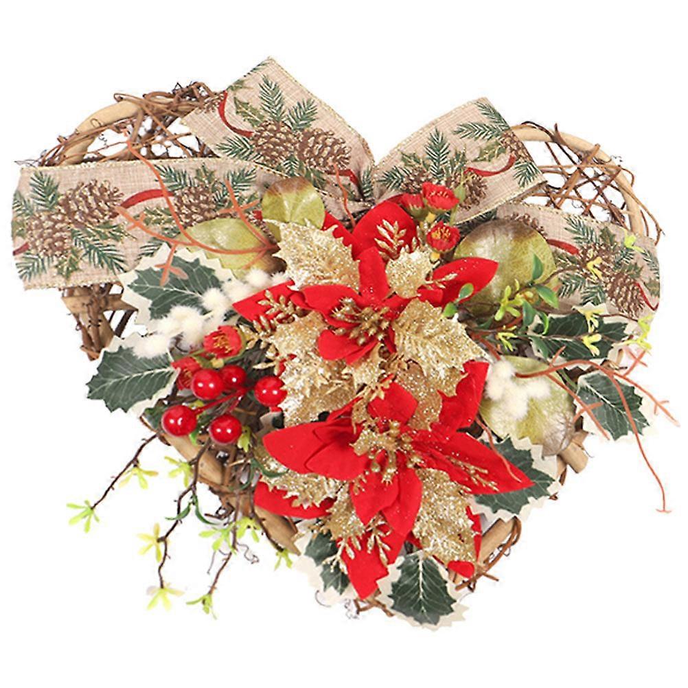 Decorative Luminous Xmas Wreath For Wedding And Home Decoration 30x30cm 1Pcs