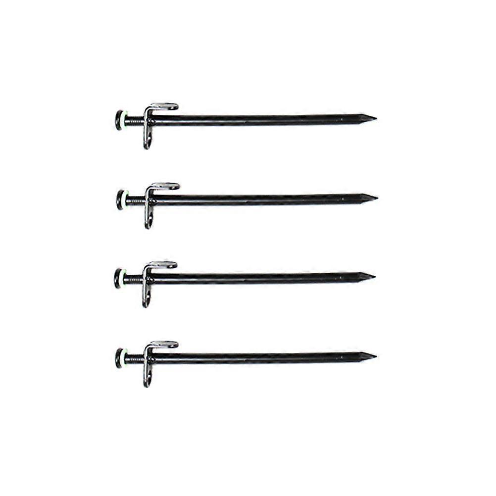 4Pcs Sturdy Camping Ground Stakes with Night Glow Feature for Tent and Awning Insertion Suitable for All Ground Types