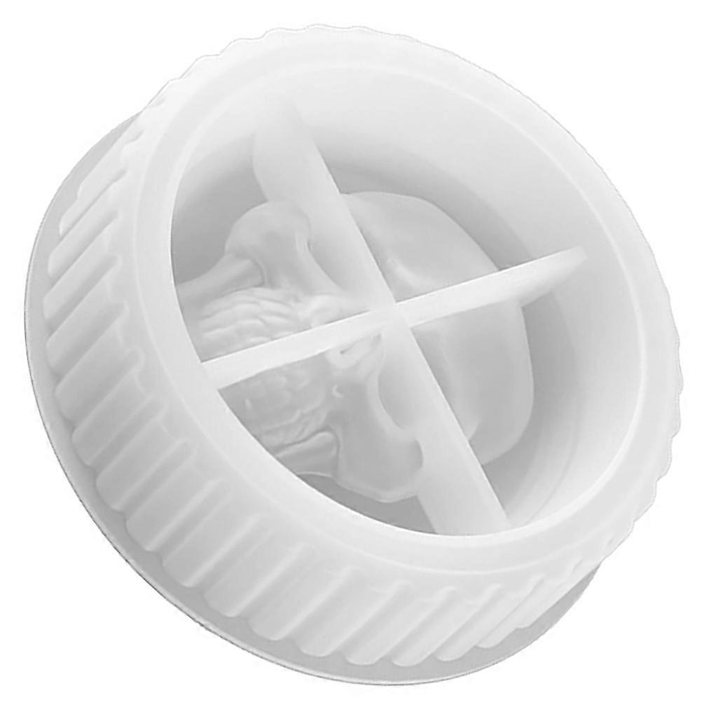 Skull Head Silicone Mold for Halloween DIY Epoxy Resin Ashtray – Safe, Flexible, and Easy to Clean