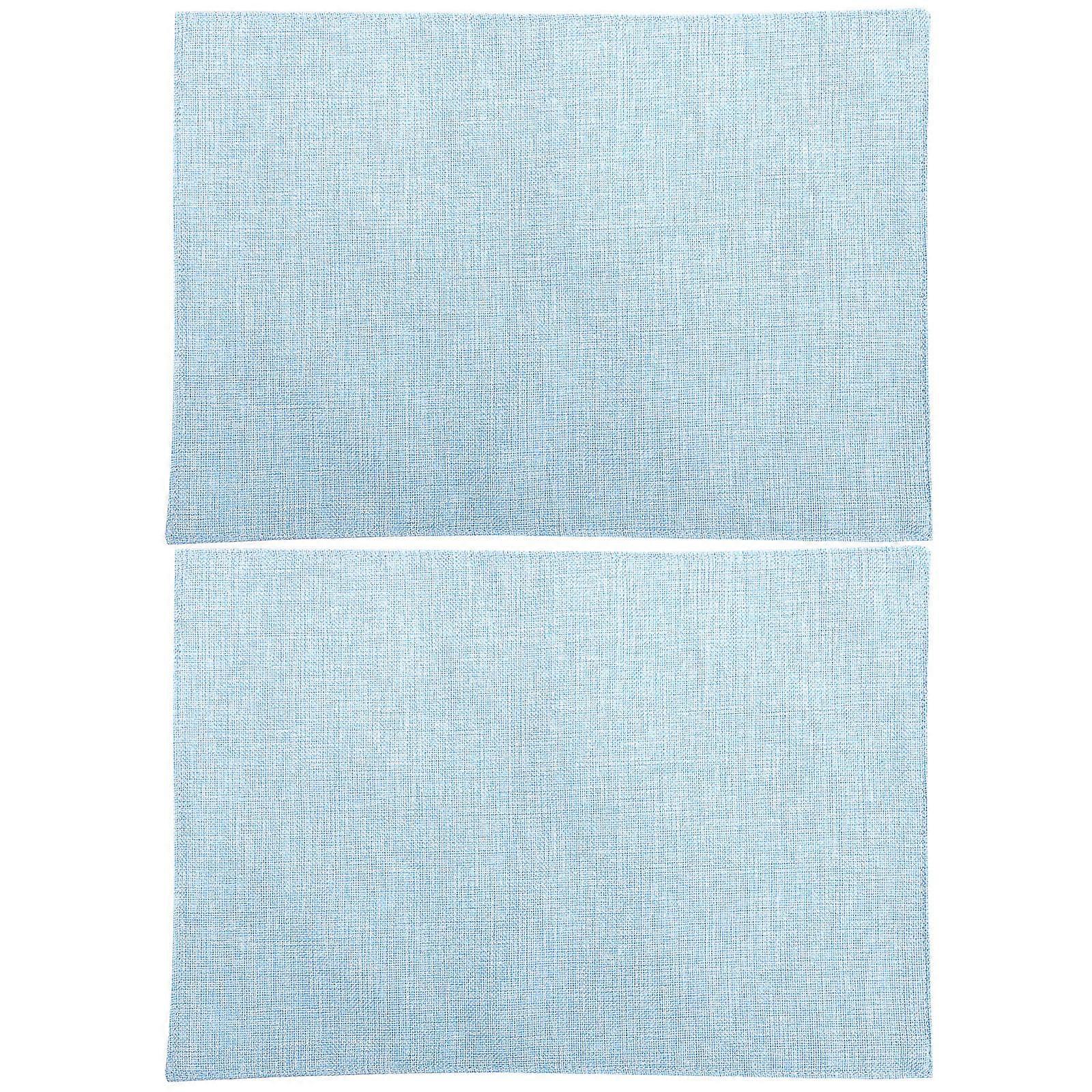 Place Mats For Dining Table 2Pack Dark Blue Rectangular Tableware Mat Protect Table For Family Gatherings