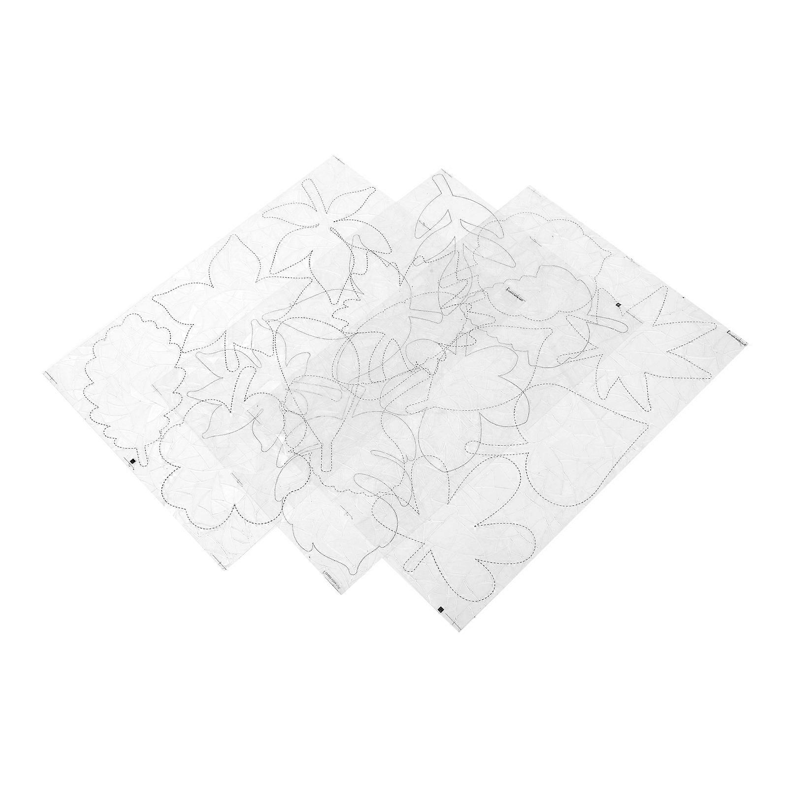 Leaf Stickers 3 Sheets Anti-Collision Window Clings For Homeowners 30X22CM Transparent PVC Decorative Effect