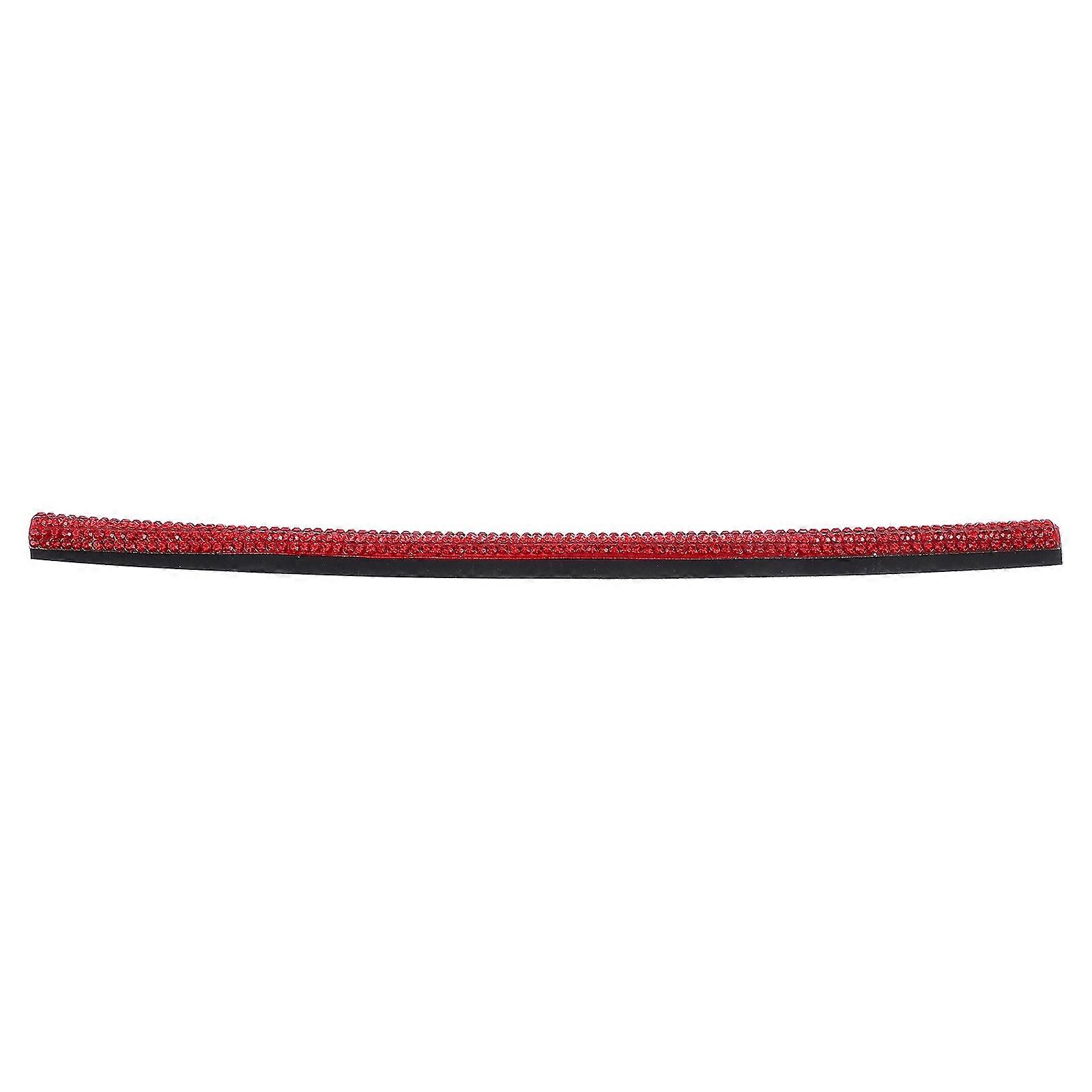 Car Vent Outlet Trim Rhinestone Strips For Preventing Ash Entry In Red 1Pack
